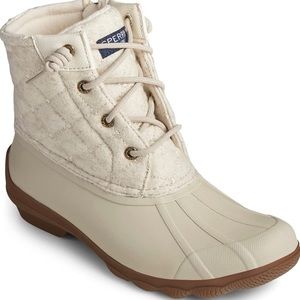 Sperry Syren Golf Wool Oat Duck Boots NWT